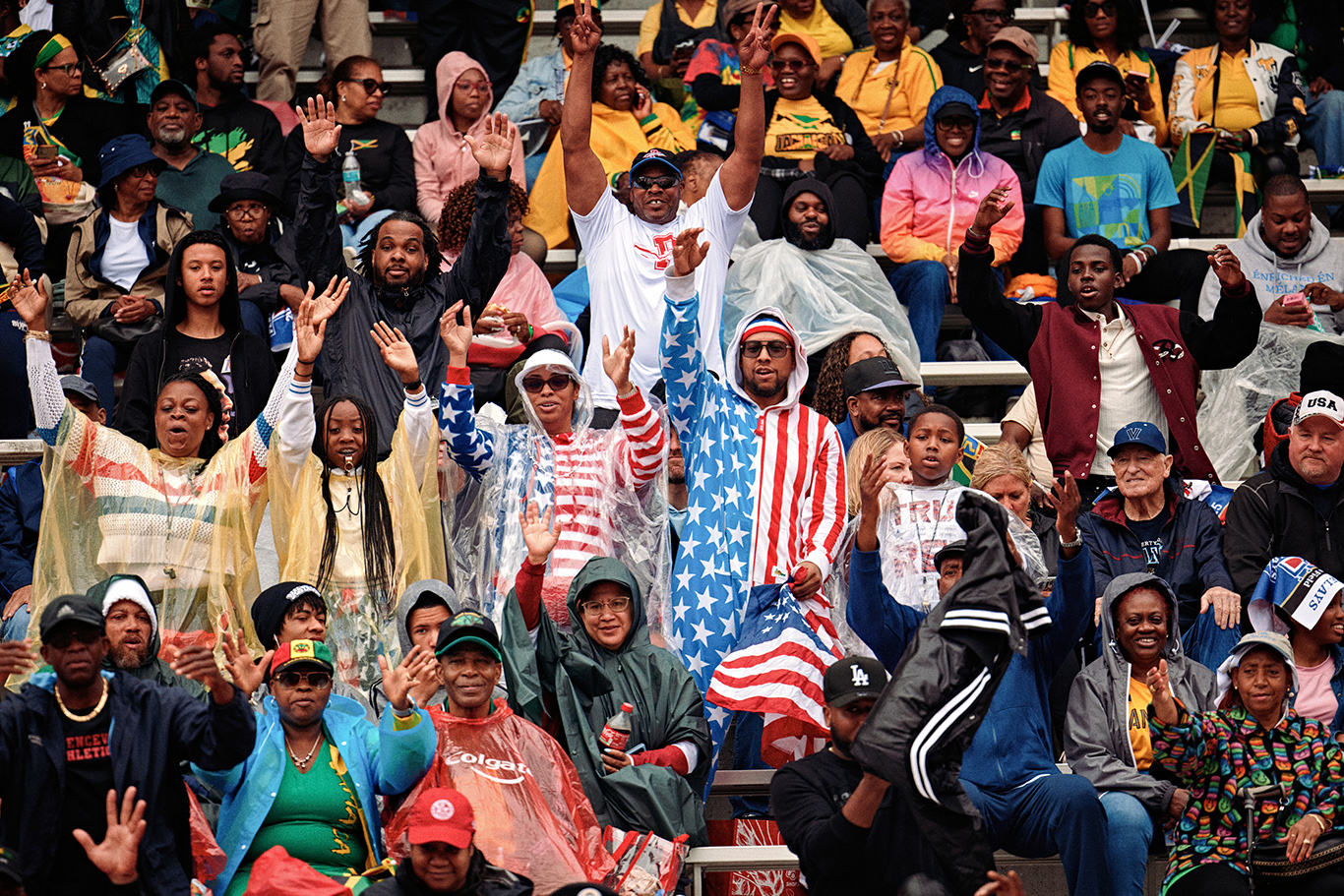 Penn Relays: Depth of Field in a Downpour