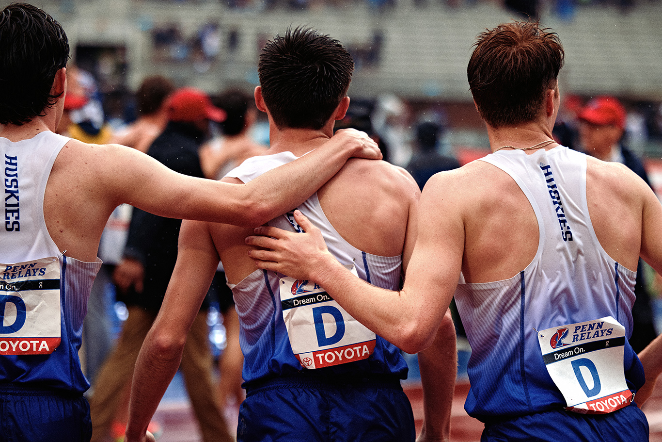 Penn Relays: Depth of Field in a Downpour