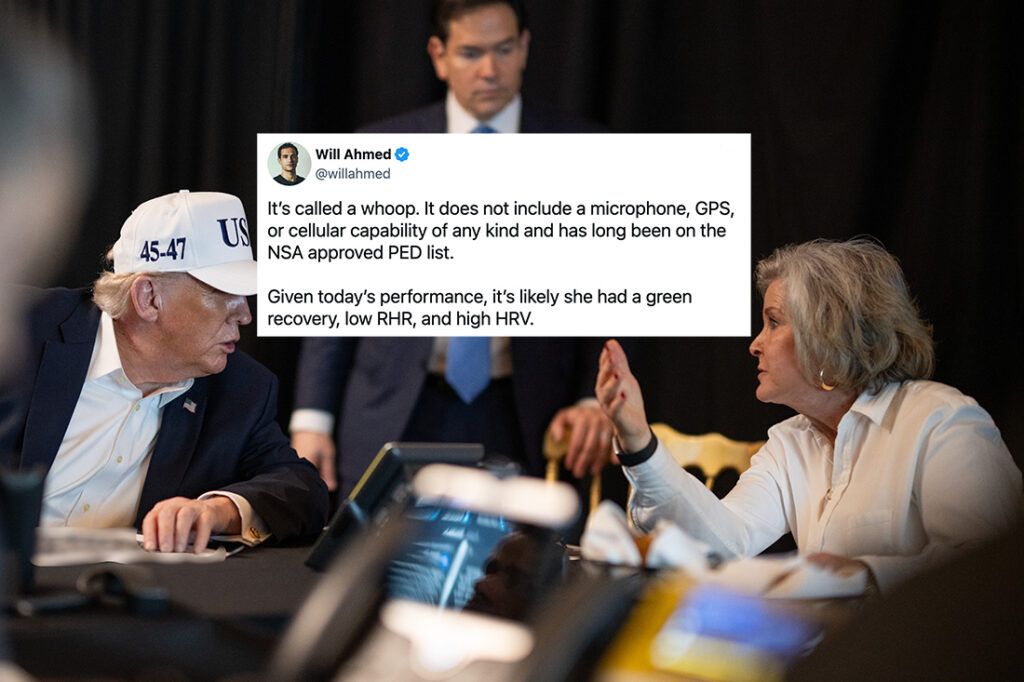 Whoop CEO denies security risk after White House chief of staff is shown wearing fitness tracker