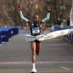 Obiri surges in a dominant NYC Half course record as Wildschutt pulls away late for victory in men’s race