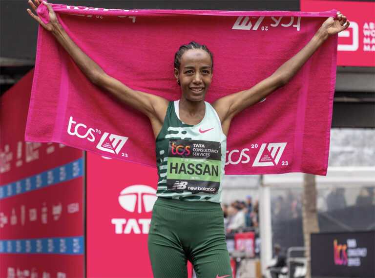 Hassan pulls out of London Marathon due to Achilles issue she says is ‘holding me back’